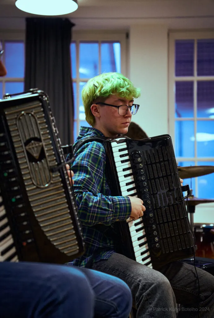 Akkordeon bei der Jam Session im Kons