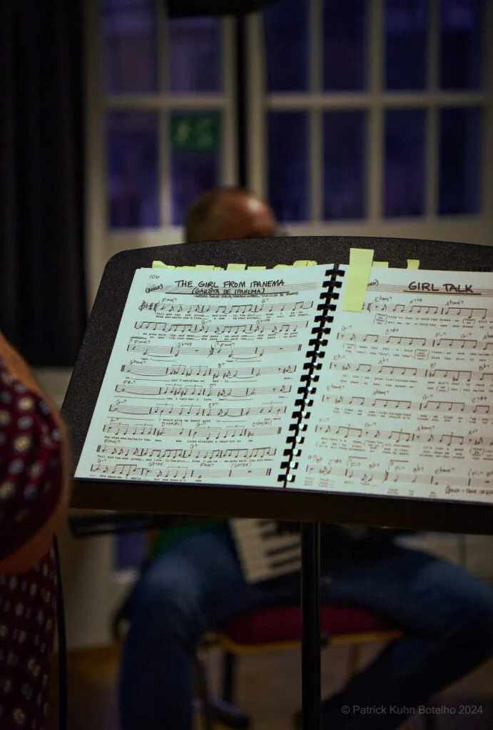 Noten bei der Jam Session im Kons