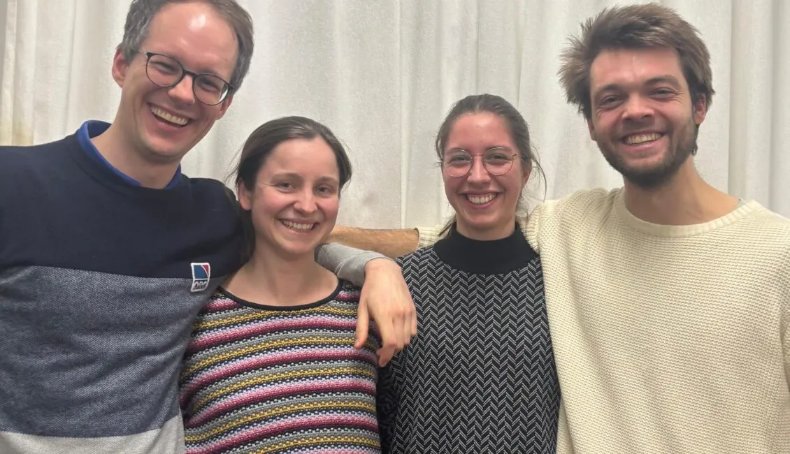 Orga Team - BSMO Stuttgart Das Orga-Team des BSMO in Stuttgart, Jan, Emily, Johanna und Niklas (v. l. n. r.).