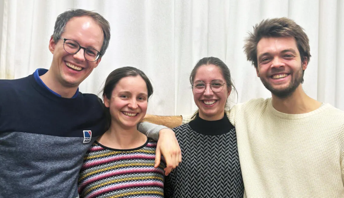 Orga Team - BSMO Stuttgart Das Orga-Team des BSMO in Stuttgart, Jan, Emily, Johanna und Niklas (v. l. n. r.)