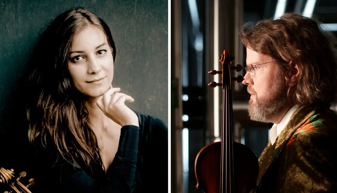 25-10-09 Muriel Razavi (c)Andrej Grilc+Alexander-Janiczek (c)Lukas Beck_kukt Foto Prof. Muriel Razavi (Viola) und Prof. Alexander Janiczek (Violine)