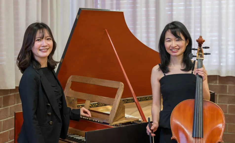 Duo Chang+Suzuki_KuKT(c)Baumgarten Chih Hui Chang (Barockcello) und Manami Suzuki (Cembalo)